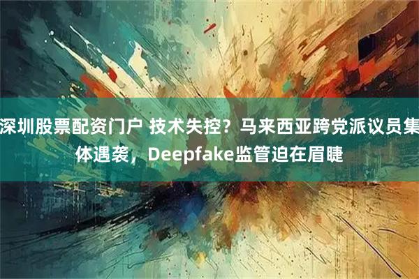 深圳股票配资门户 技术失控？马来西亚跨党派议员集体遇袭，Deepfake监管迫在眉睫